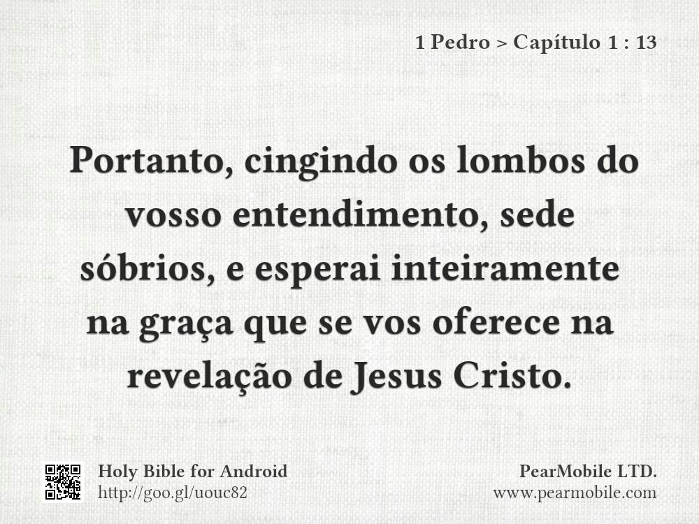 1 Pedro, Capítulo 1:13